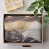 Vrouwen krijger in zwart met twee afbeeldingen Dec Tissuepapier (Geschenk)