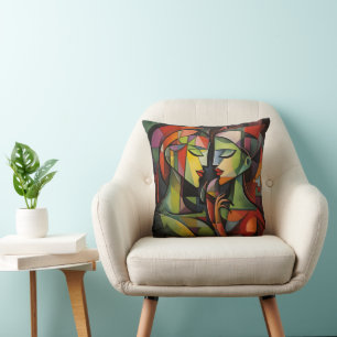 Vrouwen Kubisme Abstracte Kunst Kussen