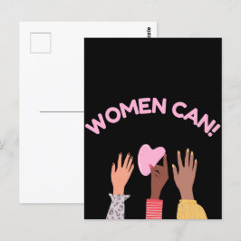 Vrouwen kunnen feministisch zijn briefkaart