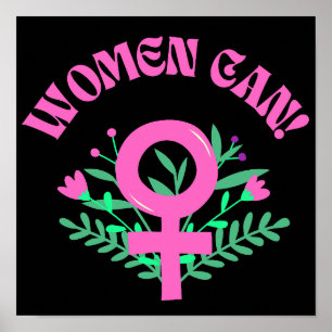 Vrouwen kunnen feministisch zijn poster