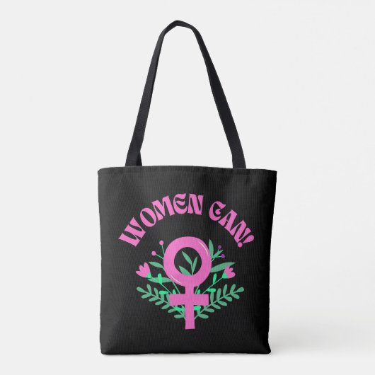 Vrouwen kunnen feministisch zijn tote bag (Achterkant)