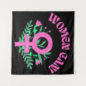 Vrouwen kunnen feministisch zijn wandkleed (Voorkant (horizontaal))