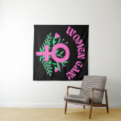 Vrouwen kunnen feministisch zijn wandkleed (In Situ (horizontaal))