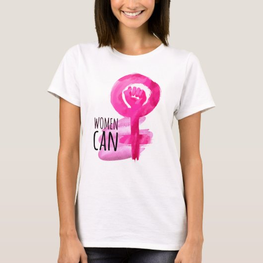 Vrouwen kunnen T-Shirt solidair zijn (Voorkant)