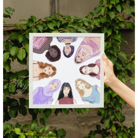 vrouwen, kunst, poster