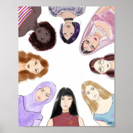 vrouwen, kunst, poster