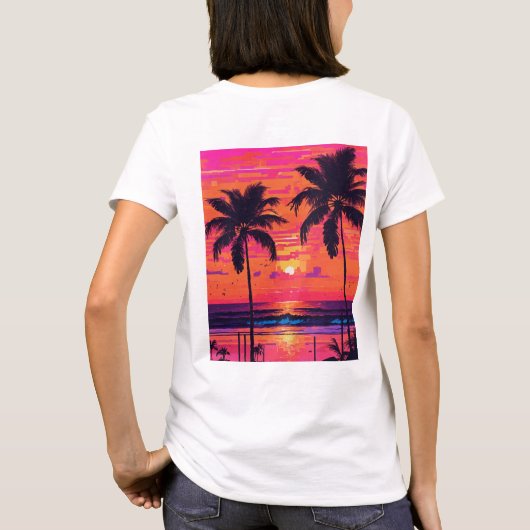 Vrouwen kunst T shirt (Achterkant)