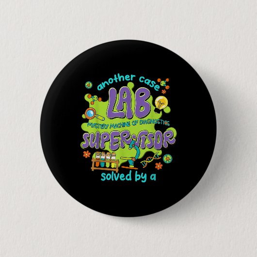 Vrouwen Lab Supervisor Lab Week 2025 mysterie Ronde Button 5,7 Cm (Voorkant)