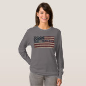 Vrouwen lange mouw Golf van Amerika sterren & stre T-shirt (Voorkant volledig)