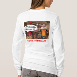 Vrouwen lange mouw t-shirt. Gelukkige jubileum. or T-shirt