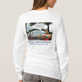 Vrouwen lange mouw t-shirt. Gelukkige Oktoberfest  T-shirt