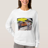 Vrouwen lange mouw t-shirt. Gelukkige Vaderdag. ko T-shirt (Voorkant)