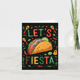 Vrouwen laten fiesta taco cinco de mayo grappige M Kaart