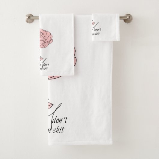 Vrouwen laten je handdoekset niet los bad handdoek (Insitu)