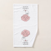 Vrouwen laten je handdoekset niet los bad handdoek (Handdoek)