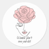 Vrouwen laten je Stickers niet in de steek (Voorkant)