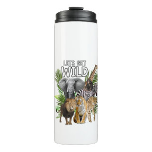 Vrouwen laten we Wilde dierentuin Safari Partij D Thermosbeker