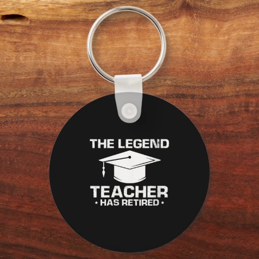 Vrouwen Legendarische Mentor Onderwijs Pensioen Hu Sleutelhanger (Voorkant)