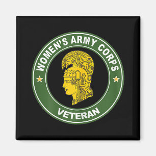 Vrouwen Legerkorps Veteraan Shirt Vrouwen Legerkor Magneet