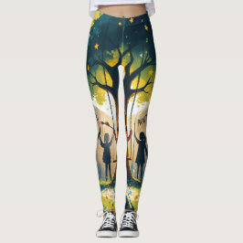vrouwen legging bedekte kinderdromen
