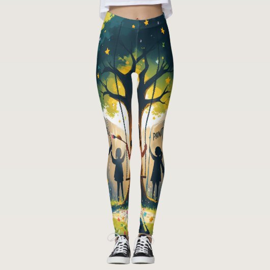 vrouwen legging bedekte kinderdromen (Voorkant)