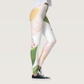 Vrouwen Leggings Baby Roze Kosmos op Wit (Rechts)