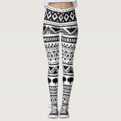 Vrouwen Leggings Boho Buffalo Tribal Pattern Bohem (Voorkant)