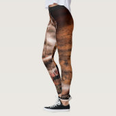 Vrouwen Leggings Cowboy Laarzen Schuur Hout Rustie (Links)