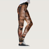 Vrouwen Leggings Cowboy Laarzen Schuur Hout Rustie (Rechts)