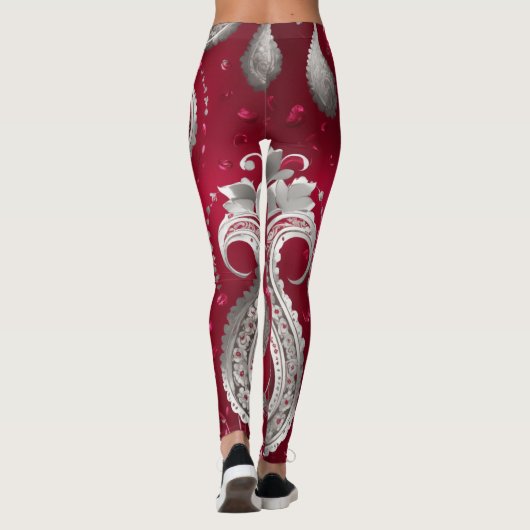VROUWEN LEGGINGS GEDRUKT ONTWERP (Achterkant)