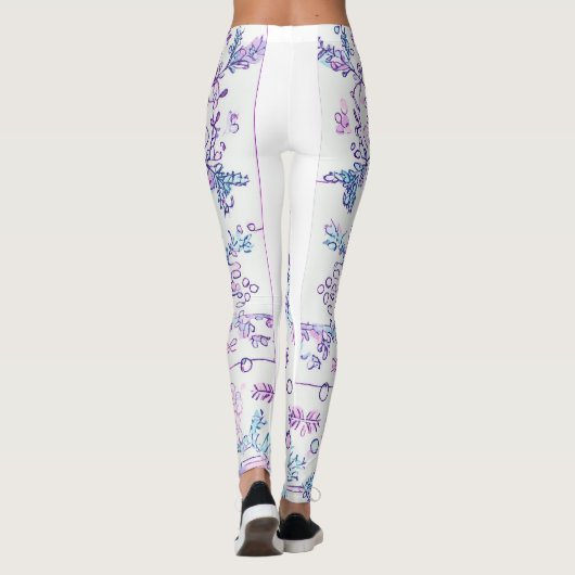 VROUWEN LEGGINGS GEDRUKT ONTWERP (Achterkant)