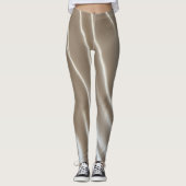 Vrouwen leggings glanzend wit chroom (Voorkant)