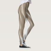 Vrouwen leggings glanzend wit chroom (Rechts)