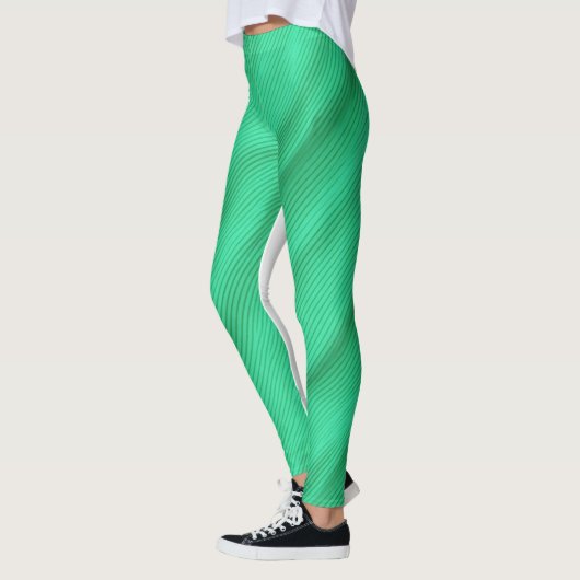 VROUWEN LEGGINGS GROENE GOLVEN (Links)