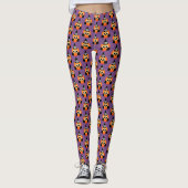 Vrouwen Leggings-Halloween Uil Leggings (Voorkant)