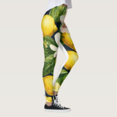 Vrouwen leggings in citroengeel en groen (Rechts)