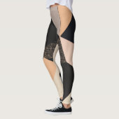 Vrouwen leggings met cholate biscuit kleuren (Links)