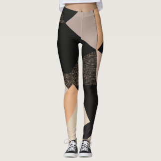 Vrouwen leggings met cholate biscuit kleuren