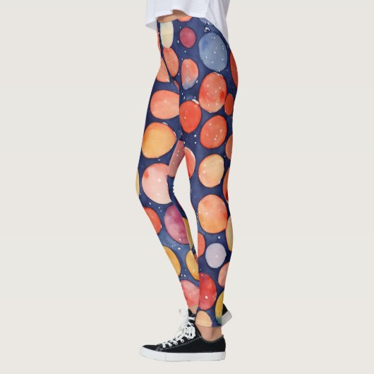 Vrouwen leggings met Folka stippen (Links)