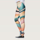 Vrouwen leggings met kleurengolven (Links)