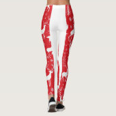 Vrouwen leggings met Red Deer Design (Achterkant)