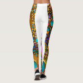 Vrouwen leggings met stenen en edelstenen (Achterkant)