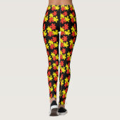 Vrouwen Leggings - Puzzel Ontwerp (Achterkant)