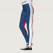 Vrouwen Leggings - Rood Wit & Blauw (Links)