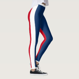 Vrouwen Leggings - Rood Wit & Blauw