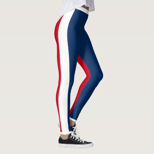 Vrouwen Leggings - Rood Wit & Blauw (Rechts)