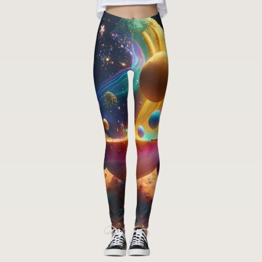 vrouwen leggings ruimtevaartmodel (Voorkant)