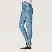 Vrouwen Leggings Rustieke Tin Panel Plafond Land (Links)