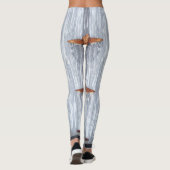 Vrouwen Leggings Wit Wassen Hout Schuur Deur Land (Achterkant)