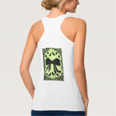 Vrouwen Leopard Bow Tank Top shirt (Achterkant)